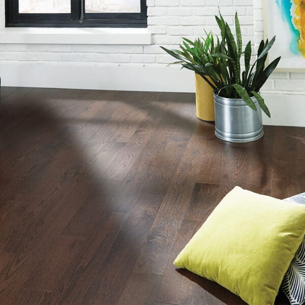 Mullican Hardwood Dumont Plain Sawn Engineered 5" Red Oak Dark Chocolate 21914 - Image 2
