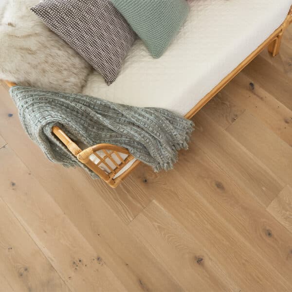 Mullican Hardwood Castillian Premier 9 1/2" European White Oak Coastal Fog 25027 - Image 2