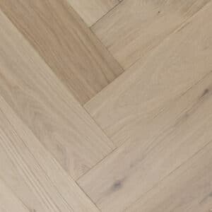 Mullican Hardwood Castillian Premier Herringbone  5" Monroe Bisque 25945