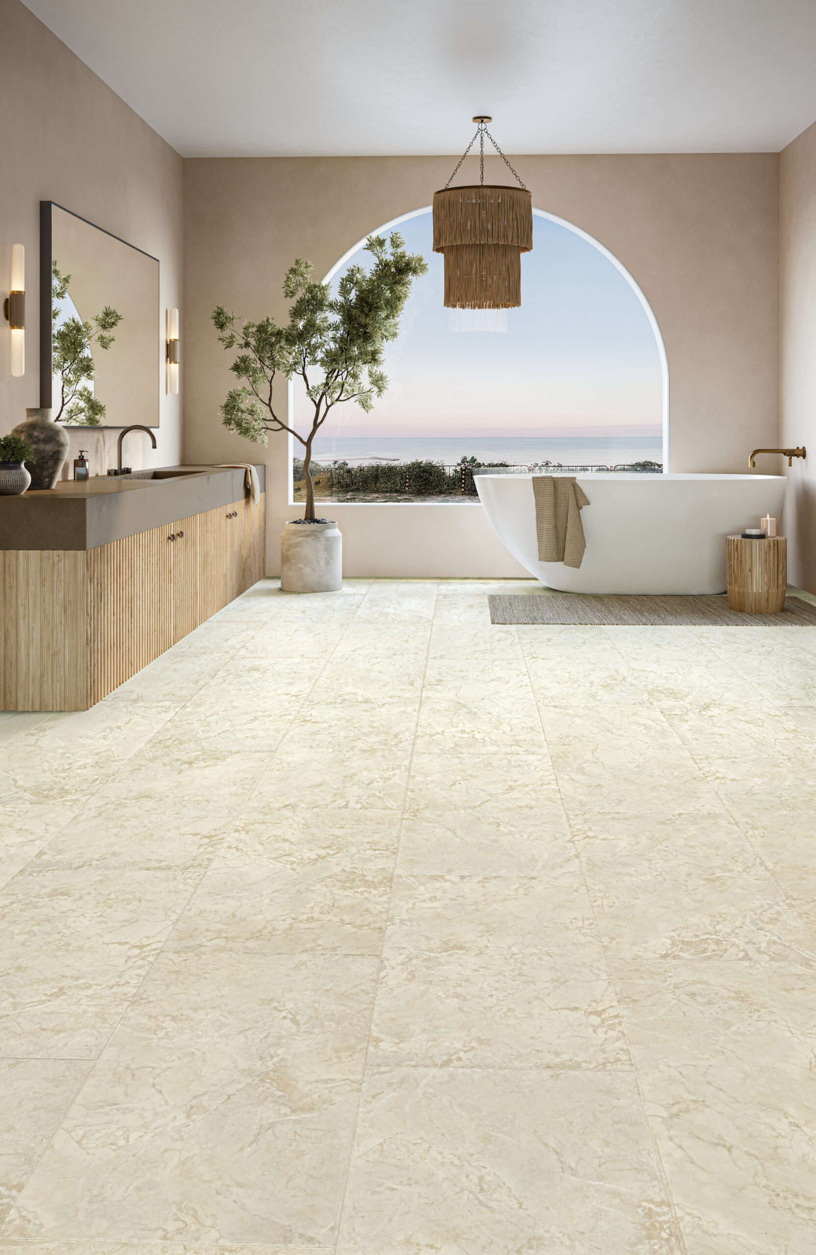 Mannington ADURA Apex Rectangle Tile Rapolano Ivory 18" APX150 - Image 2